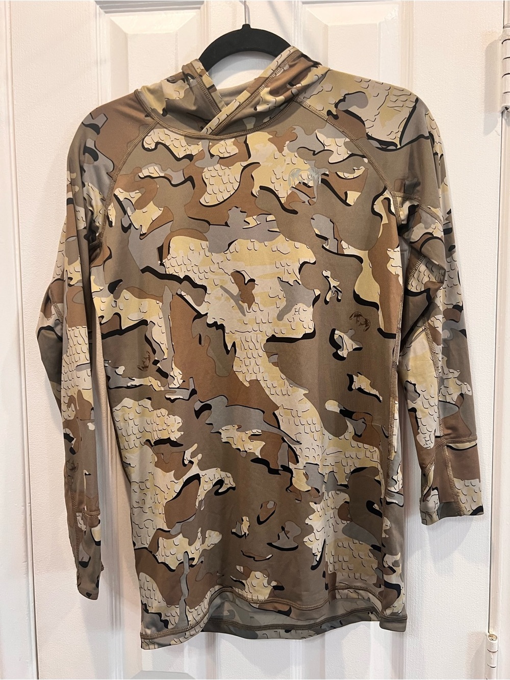 KUIU Gila LS Hoodie Youth L 14/16 Valo Camo Sun Shirt UPF 50+